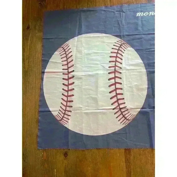 Baseball Themed Infant Newborn Milestone Blanket, Weeks & Milestones - Picture 5 of 5